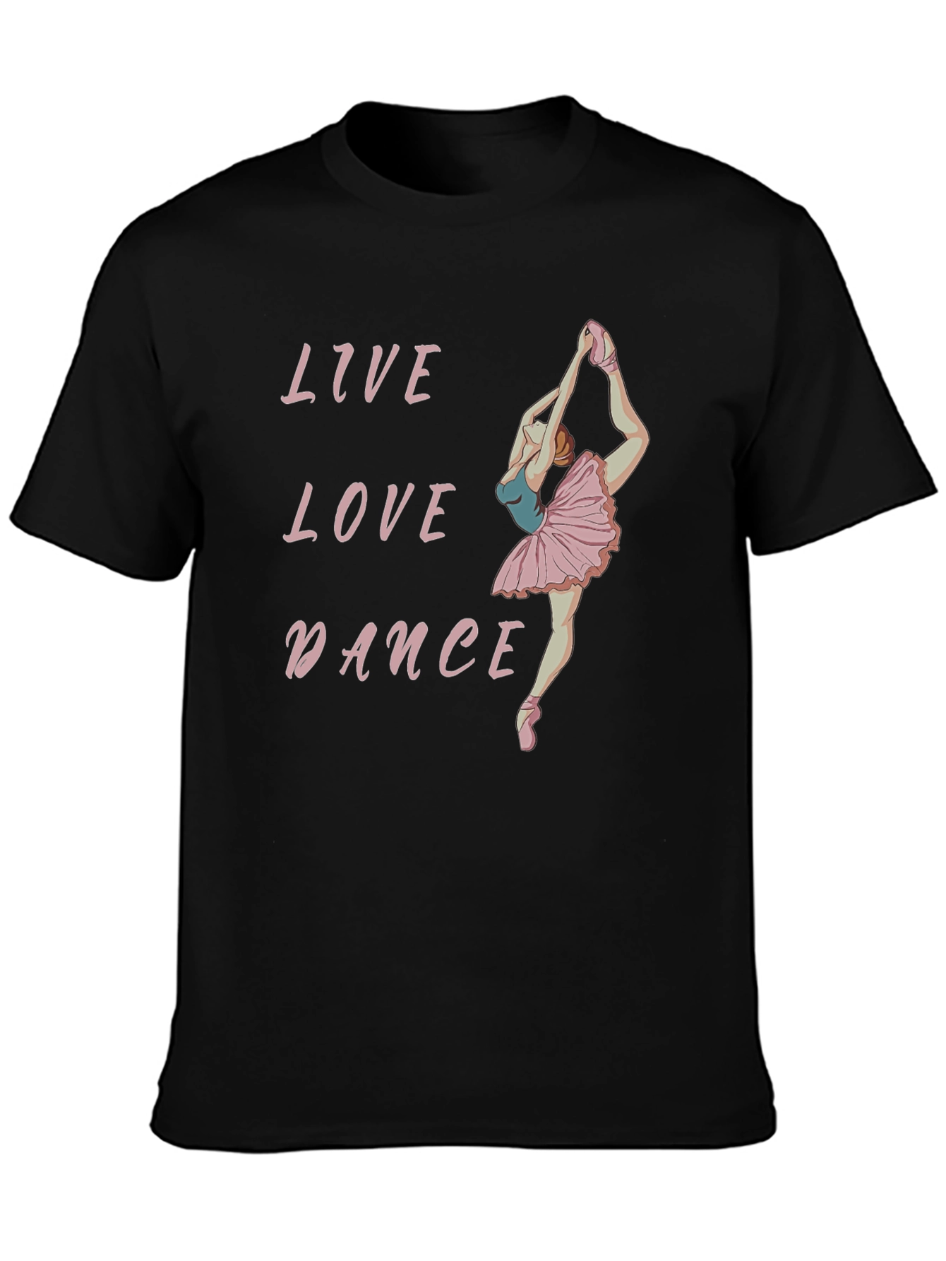 Live Love Dance Black Graphic Tee