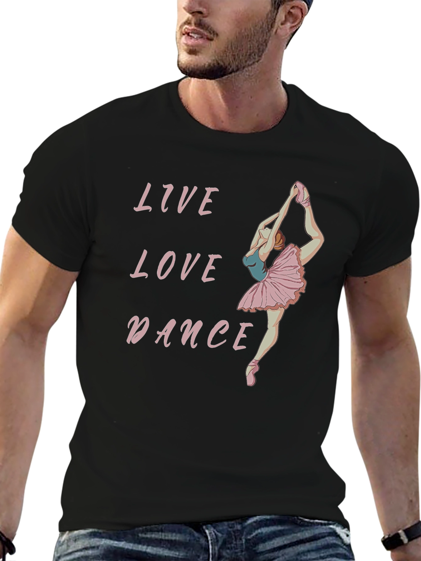 Live Love Dance Black Graphic Tee