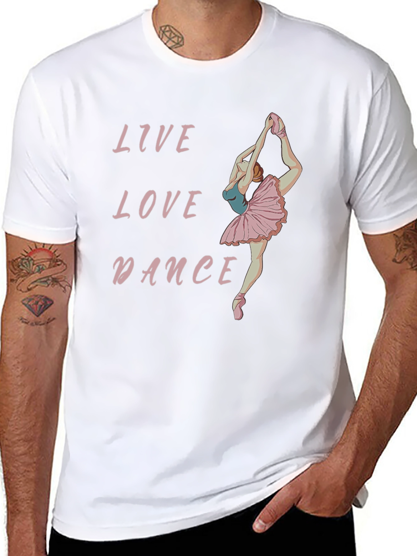 Live Love Dance Black Graphic Tee