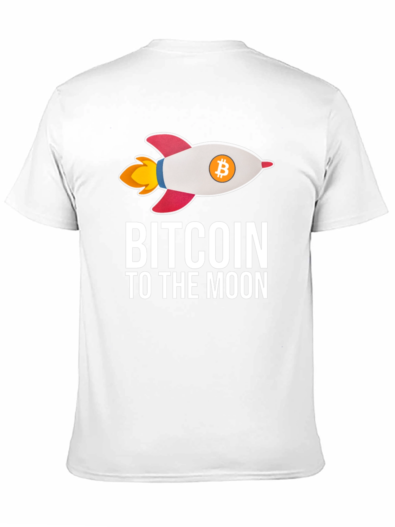 Bitcoin To The Moon T-Shirt Crypto Rocket
