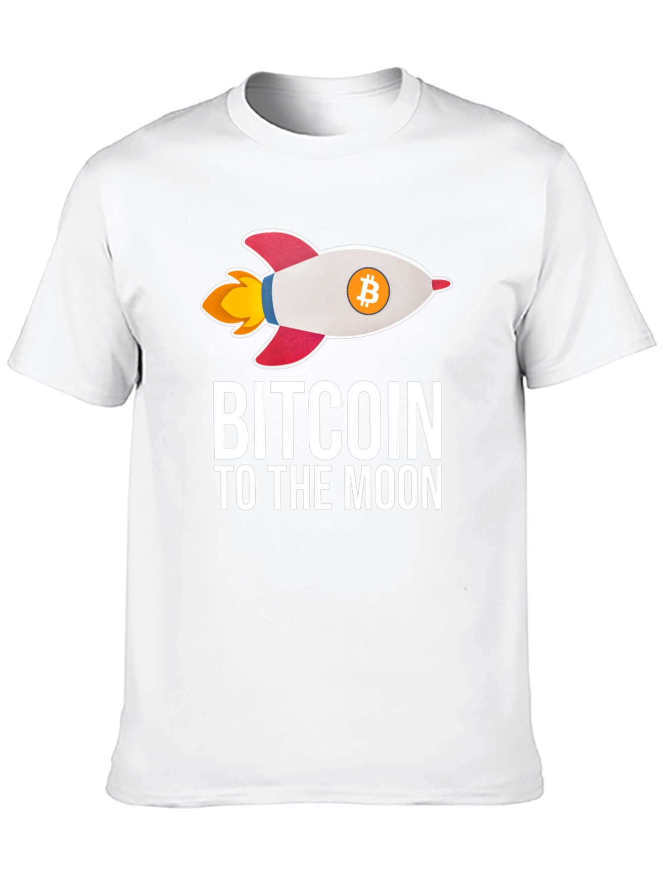 Bitcoin To The Moon T-Shirt Crypto Rocket