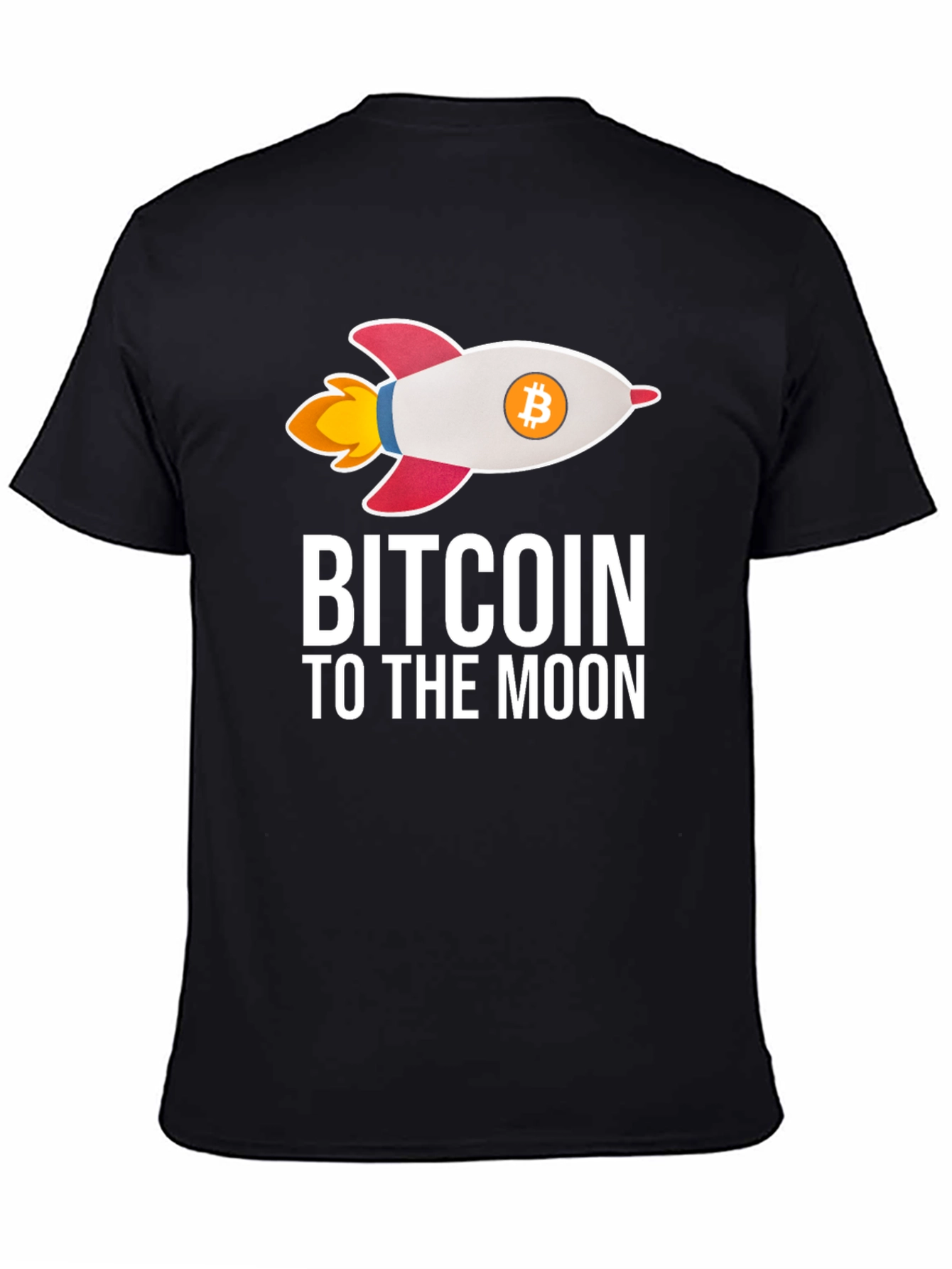 Bitcoin To The Moon T-Shirt Crypto Rocket
