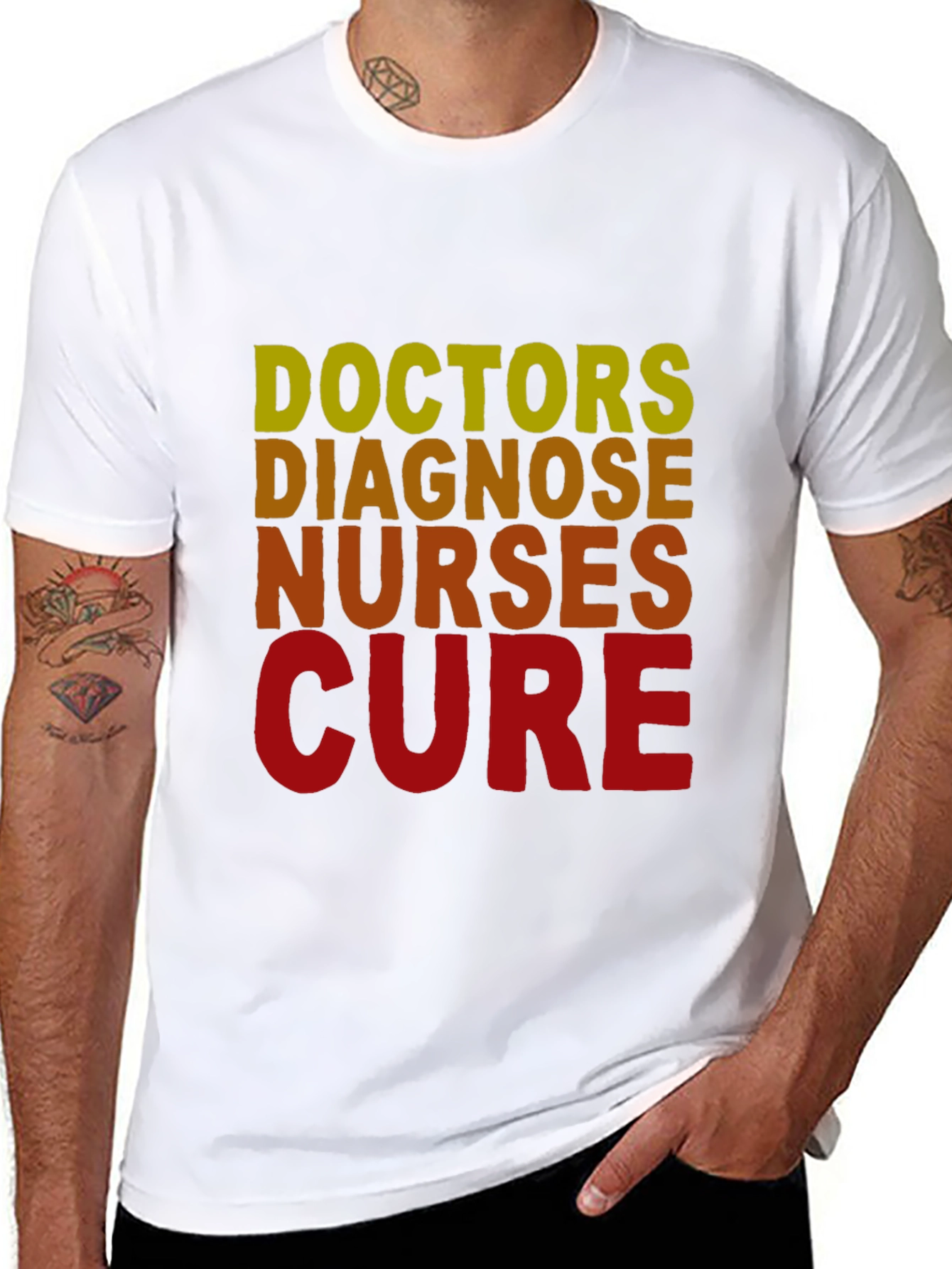 Doctors Diagnose Nurses Cure T-Shirt - Medical Profession