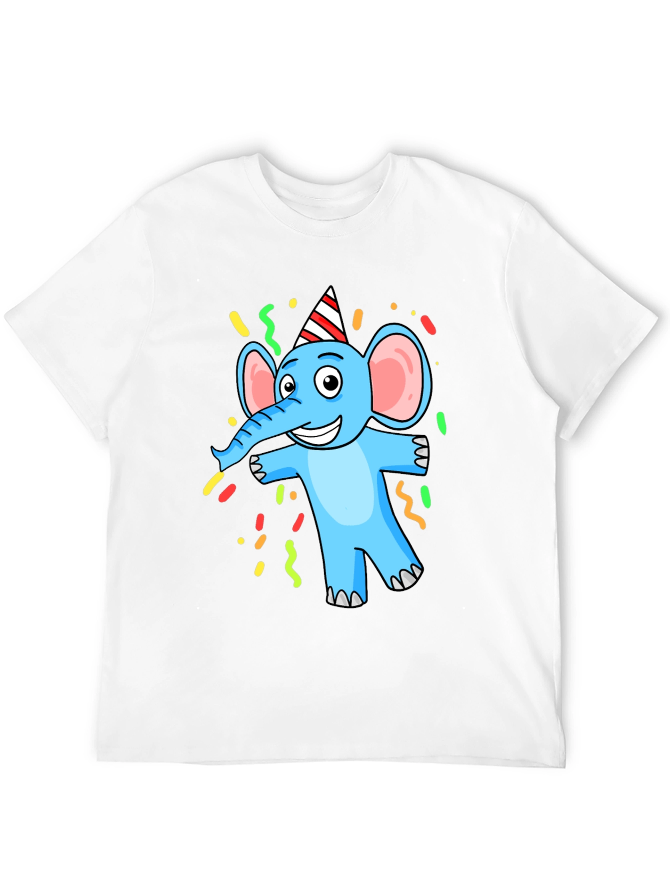 Cartoon Elephant Graphic T-Shirt - Party Animal