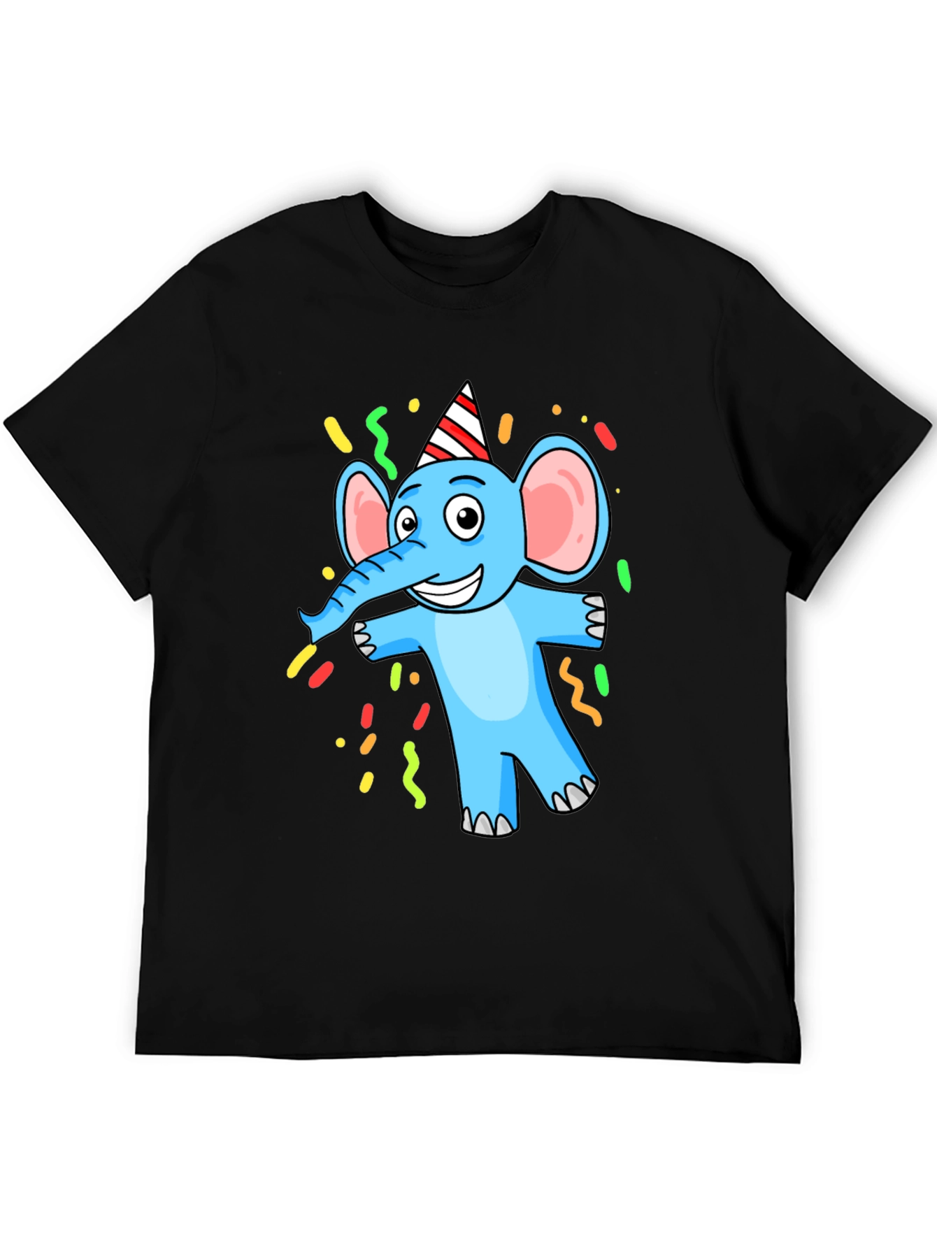 Cartoon Elephant Graphic T-Shirt - Party Animal