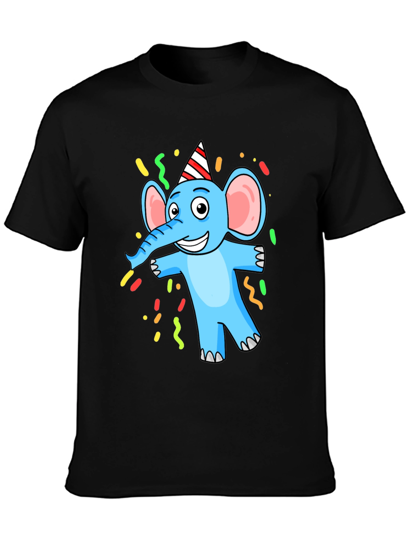 Cartoon Elephant Graphic T-Shirt - Party Animal