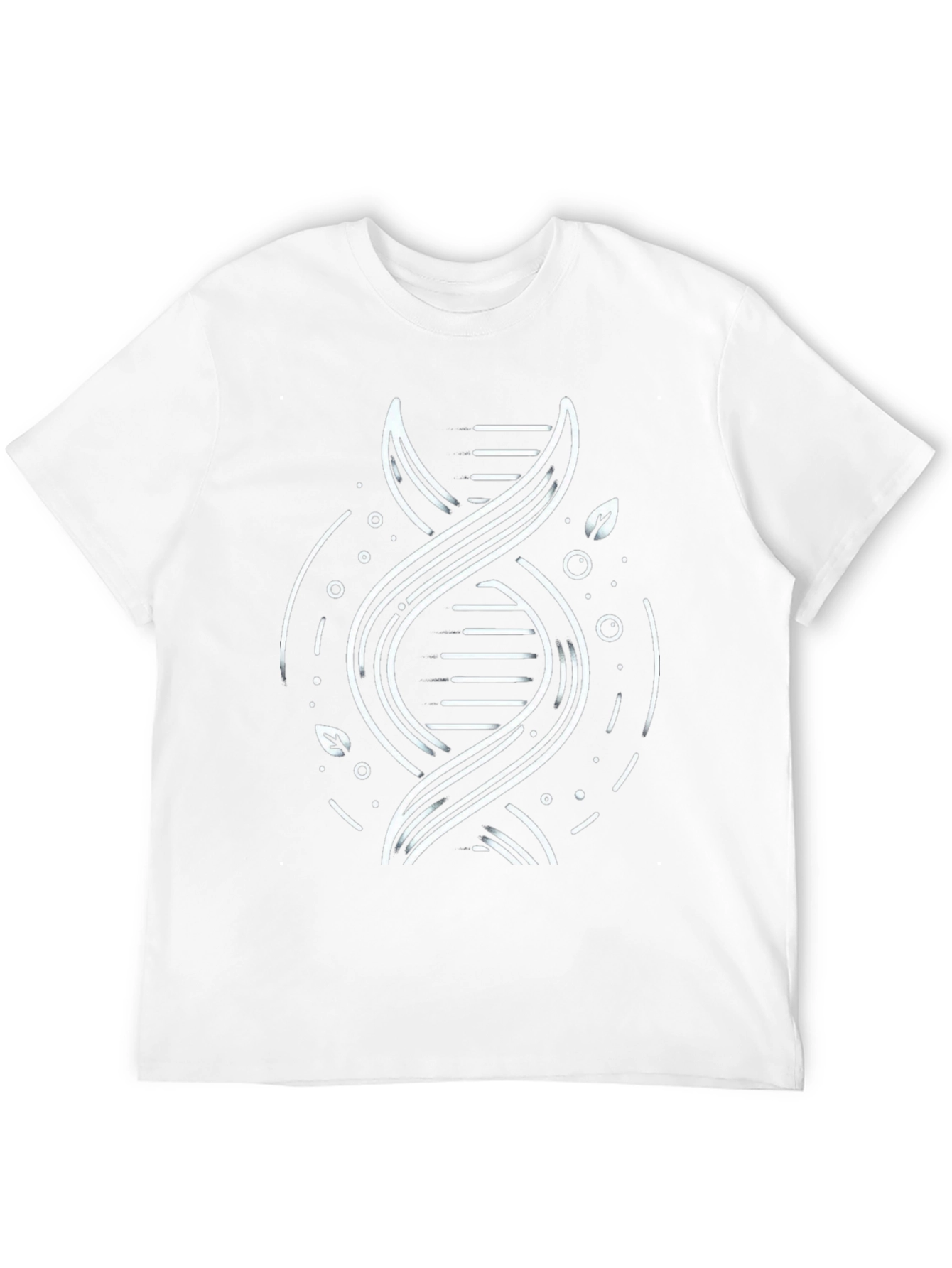 DNA Graphic Print Black T-Shirt