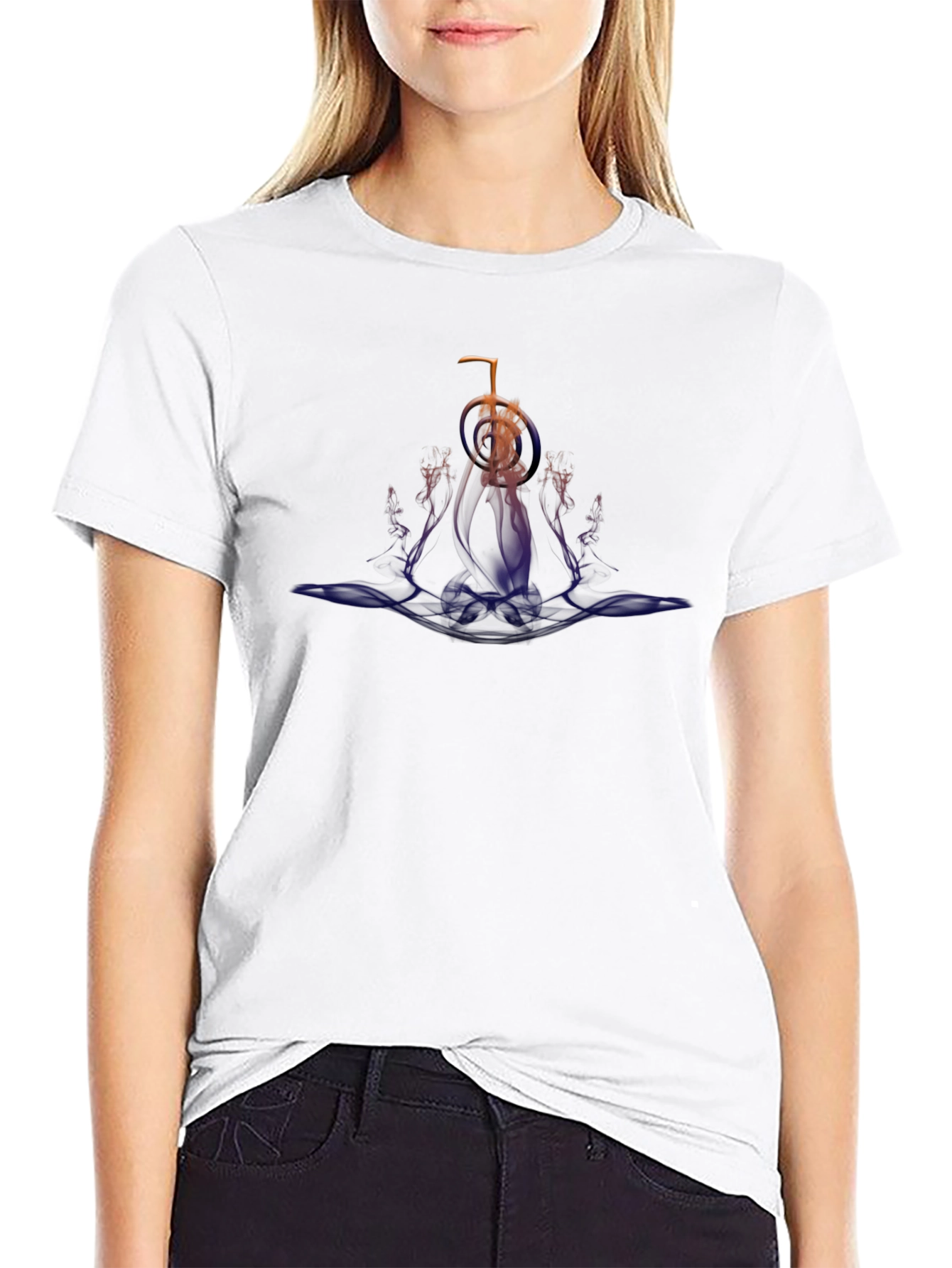 Abstract Graphic Black T-Shirt