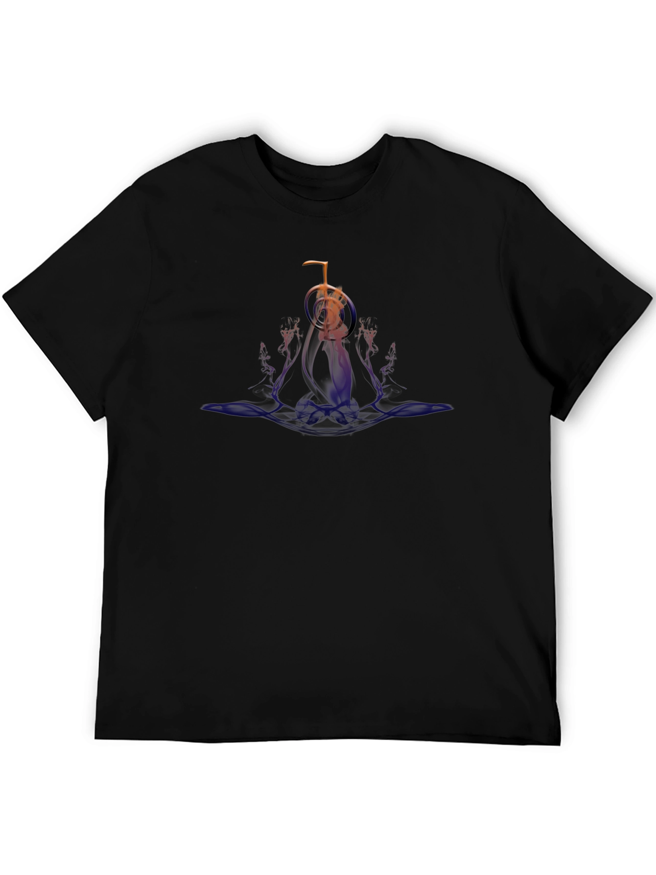 Abstract Graphic Black T-Shirt