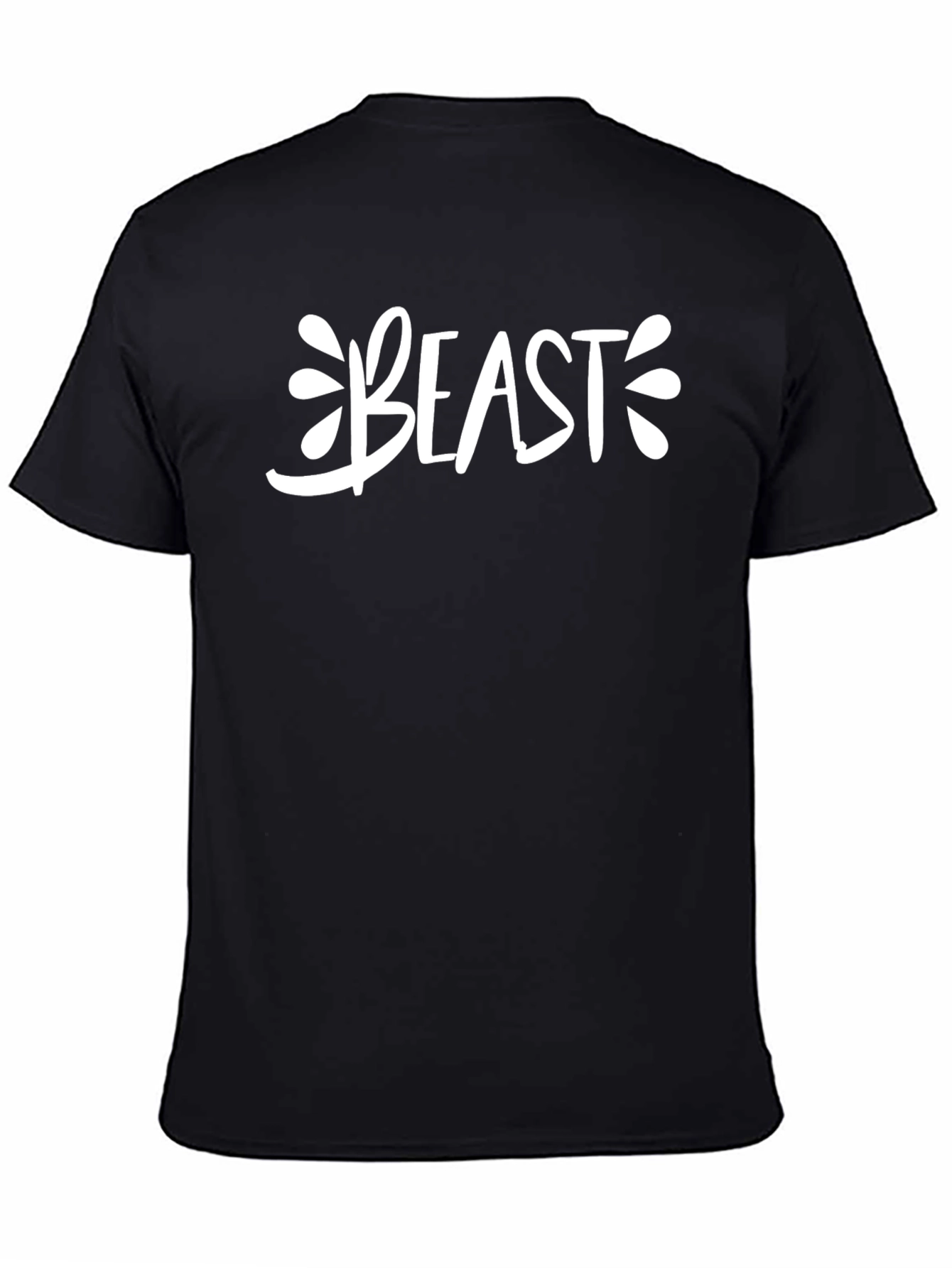 Beast Graphic Print Black T-Shirt
