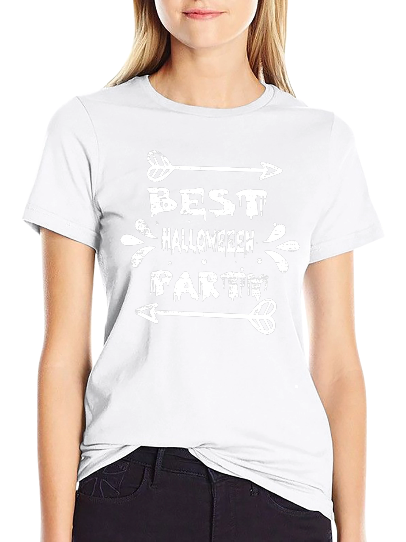 Best Halloween Party Tee - Black Graphic T-Shirt