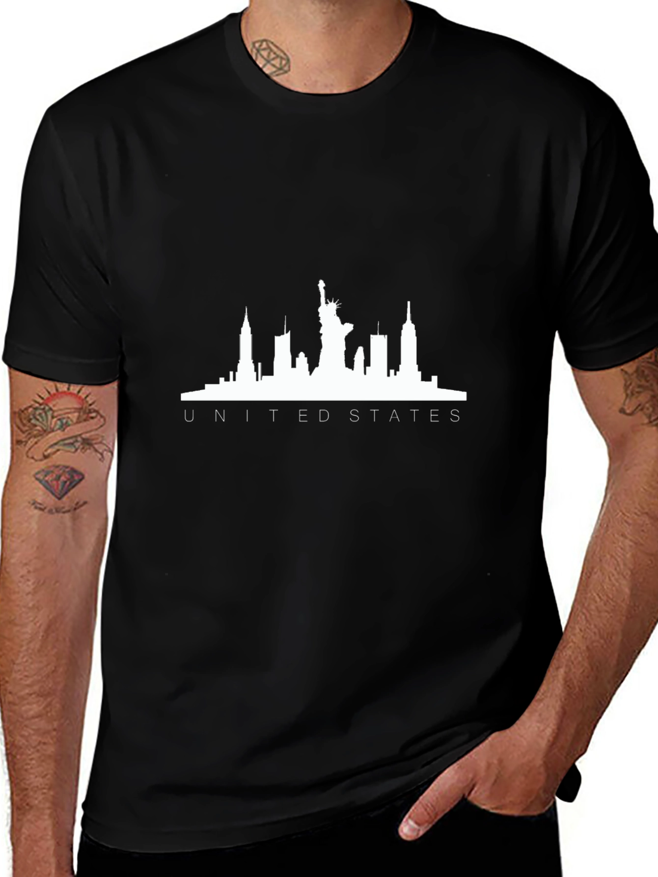 United States City Skyline Graphic T-Shirt