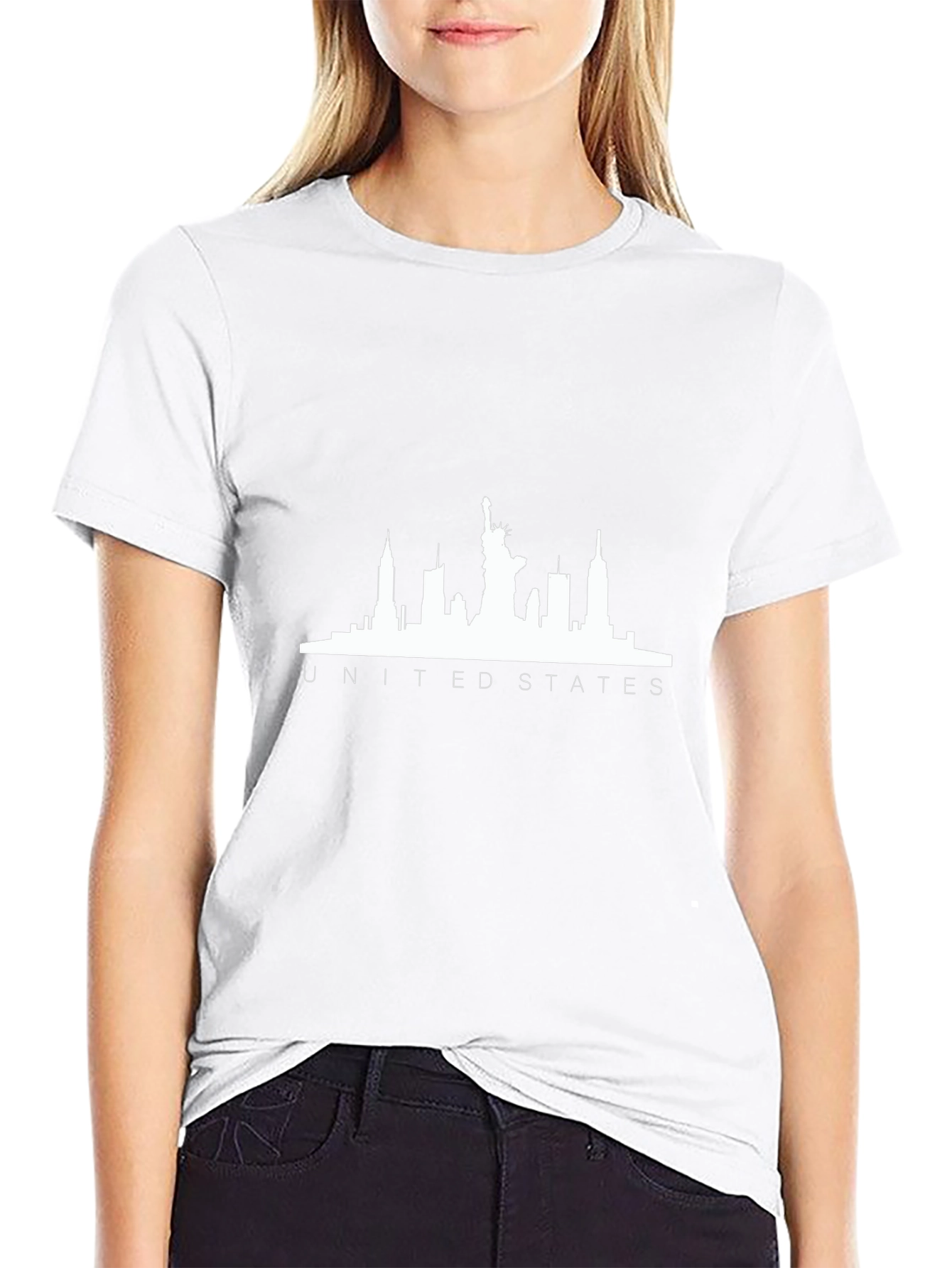 United States City Skyline Graphic T-Shirt