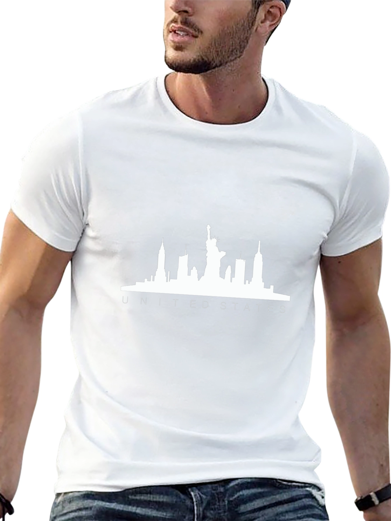 United States City Skyline Graphic T-Shirt