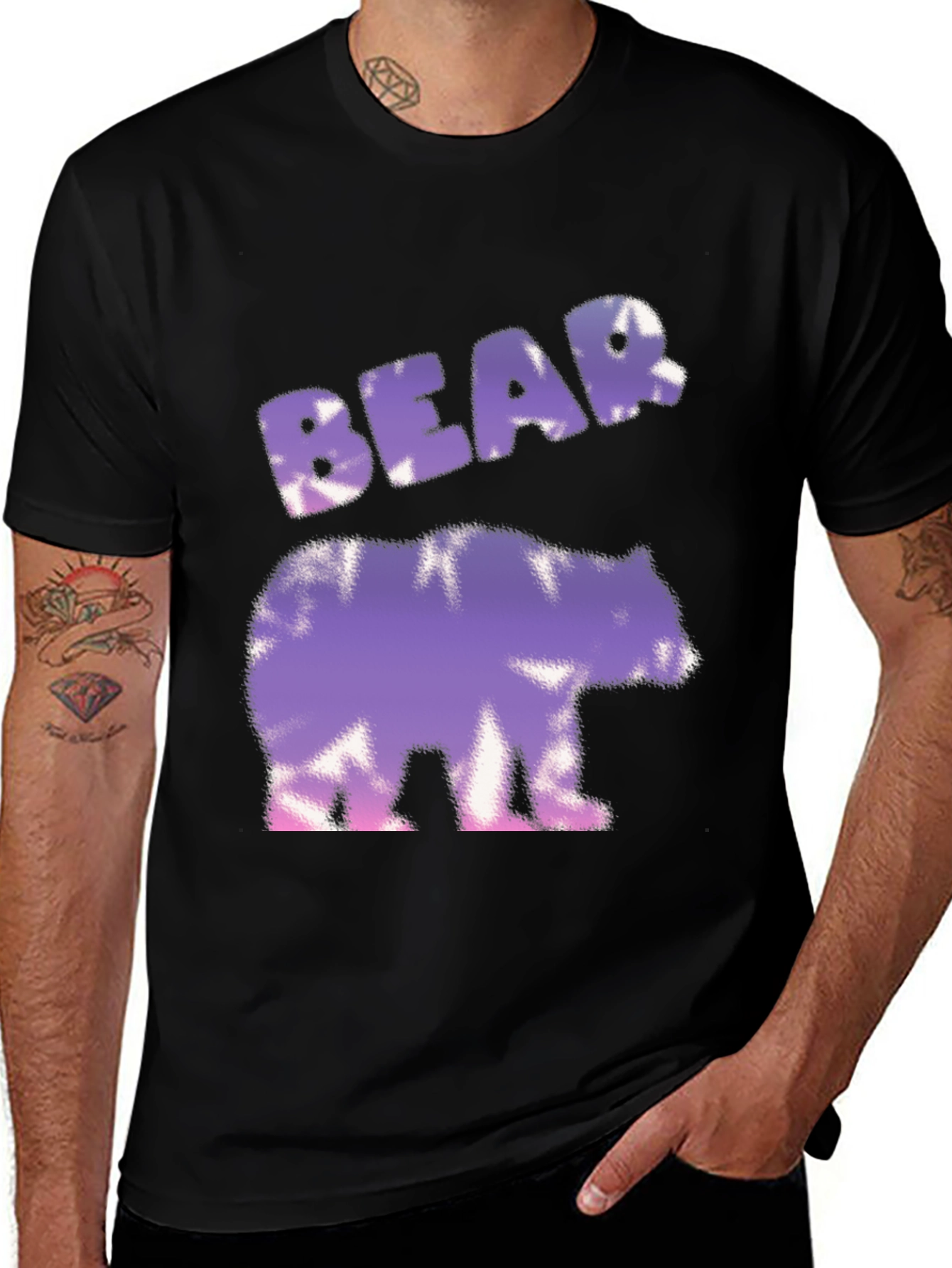 Bear Tie-Dye Graphic T-Shirt