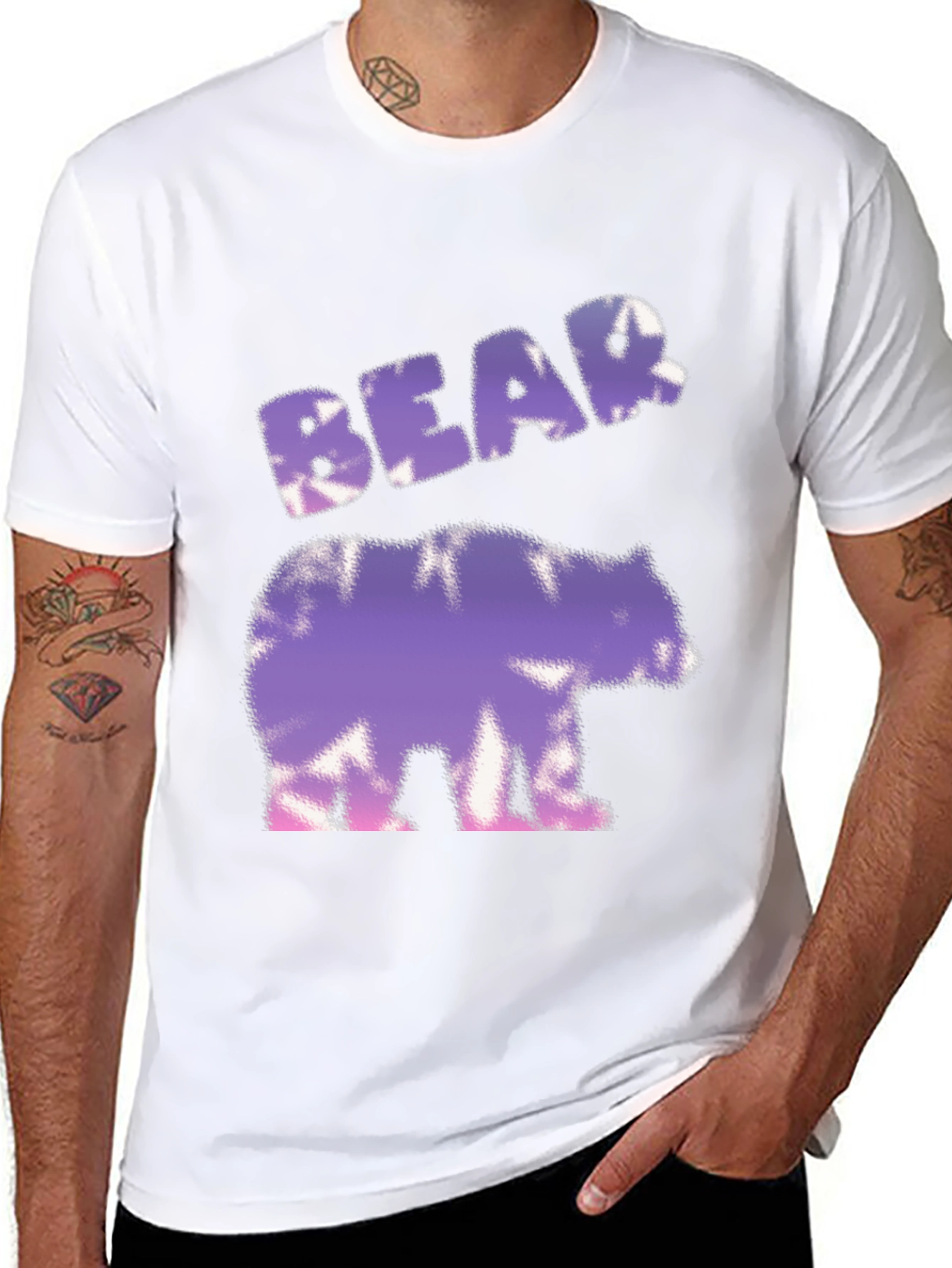 Bear Tie-Dye Graphic T-Shirt