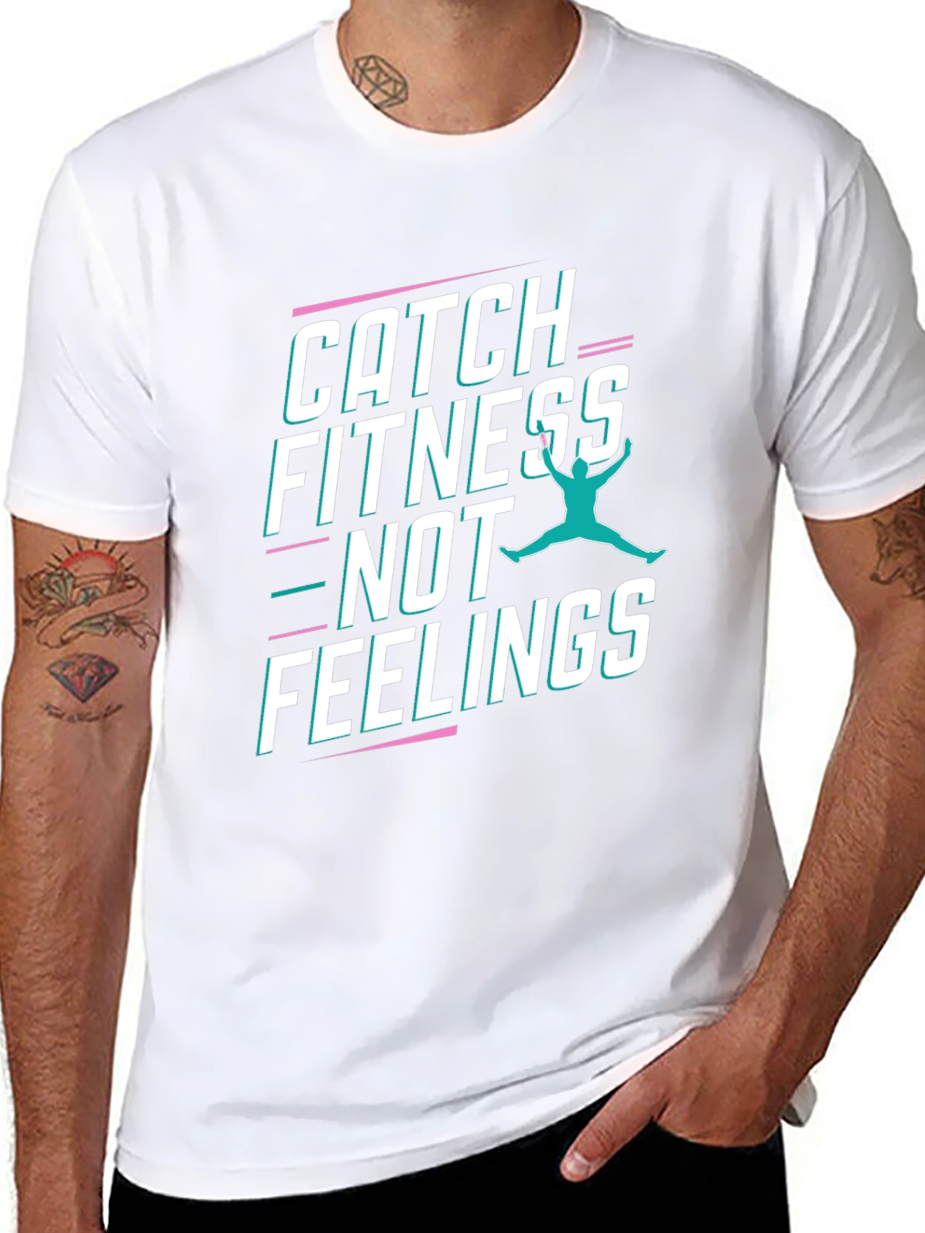 Catch Fitness Not Feelings Graphic Tee