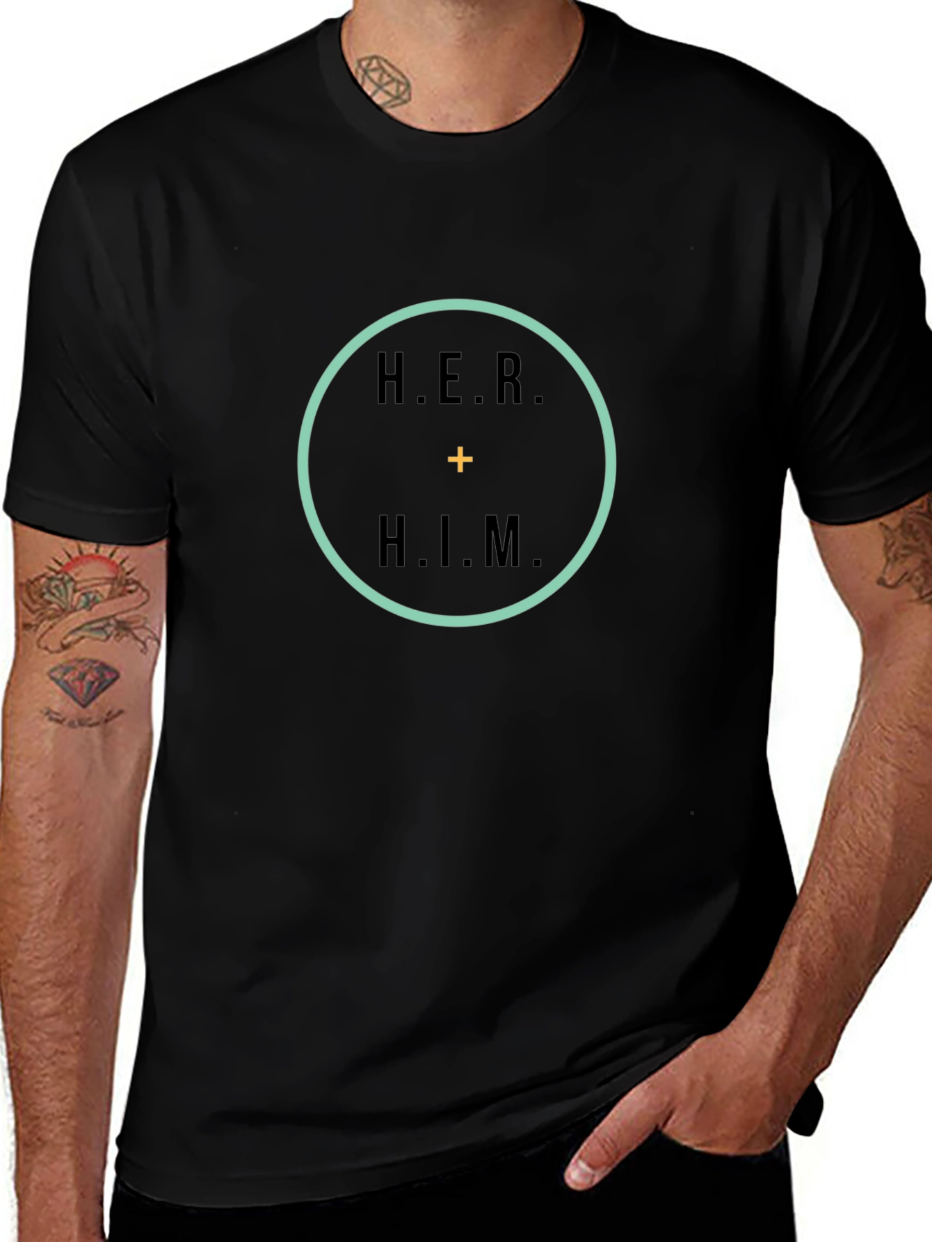 Her Plus Him Unisex T-Shirt