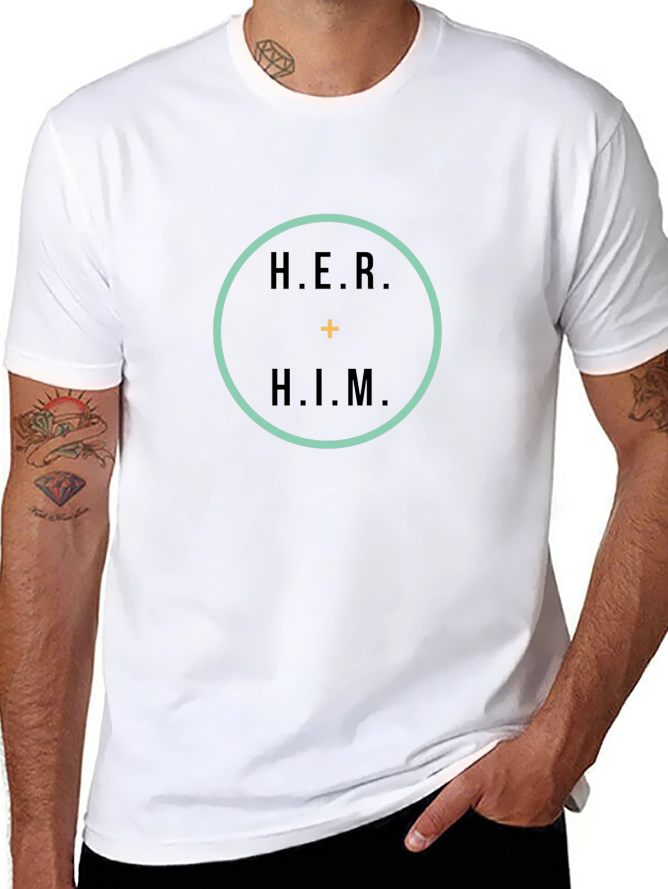 Her Plus Him Unisex T-Shirt