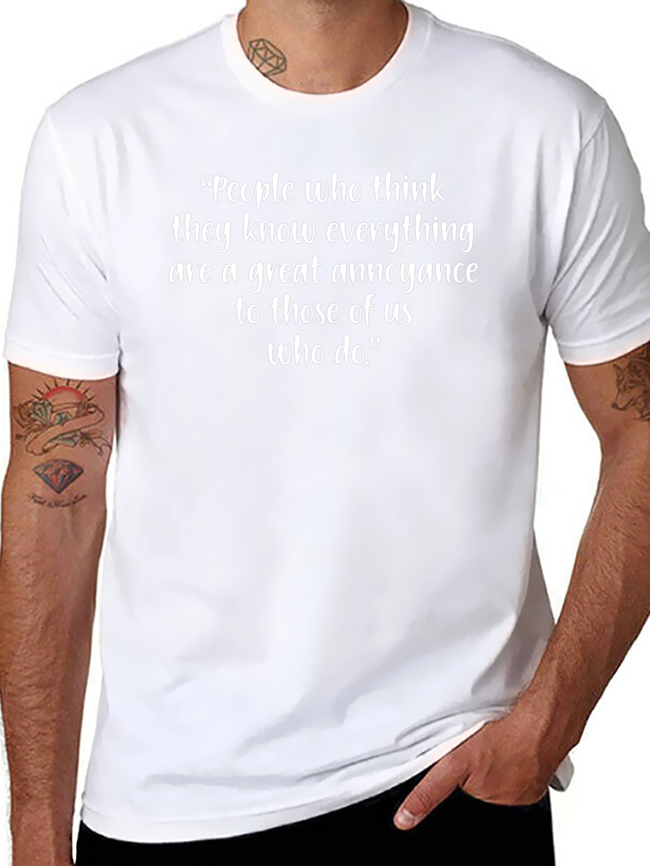 Know-It-Alls T-Shirt: Funny Quote Tee