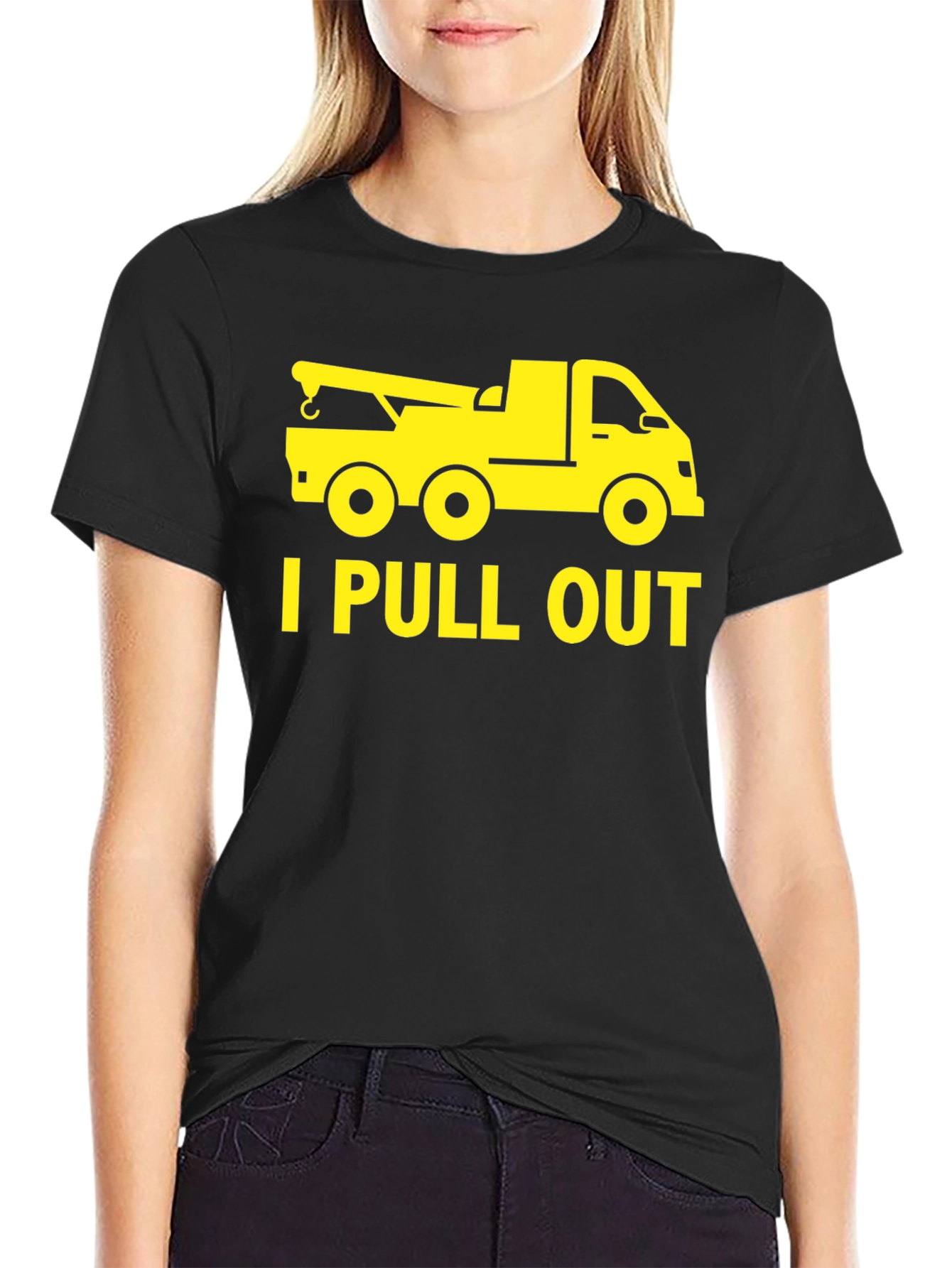Funny Tow Truck I Pull Out Mens T-Shirt