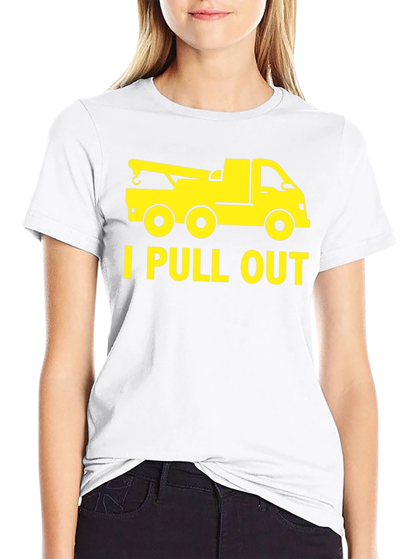 Funny Tow Truck I Pull Out Mens T-Shirt