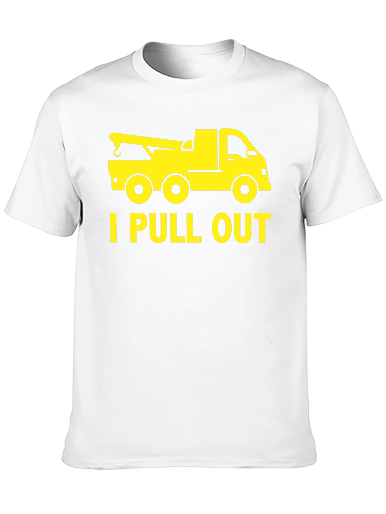 Funny Tow Truck I Pull Out Mens T-Shirt