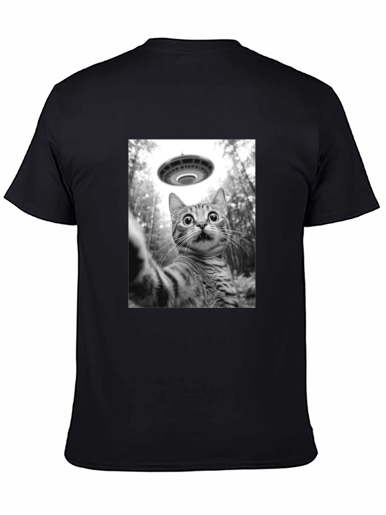UFO Cat T-Shirt: Funny Alien Abduction Tee