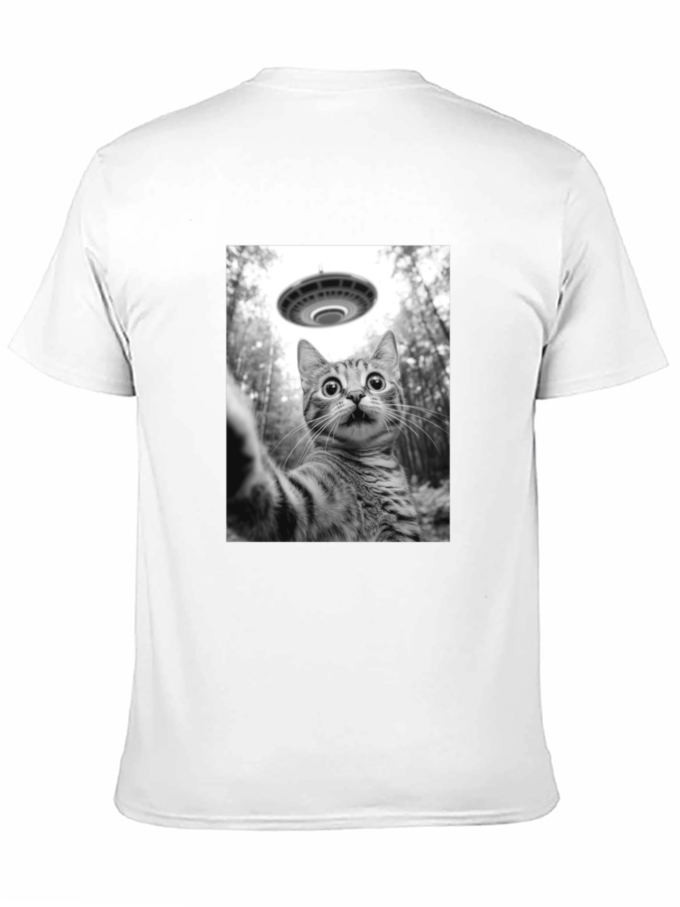 UFO Cat T-Shirt: Funny Alien Abduction Tee