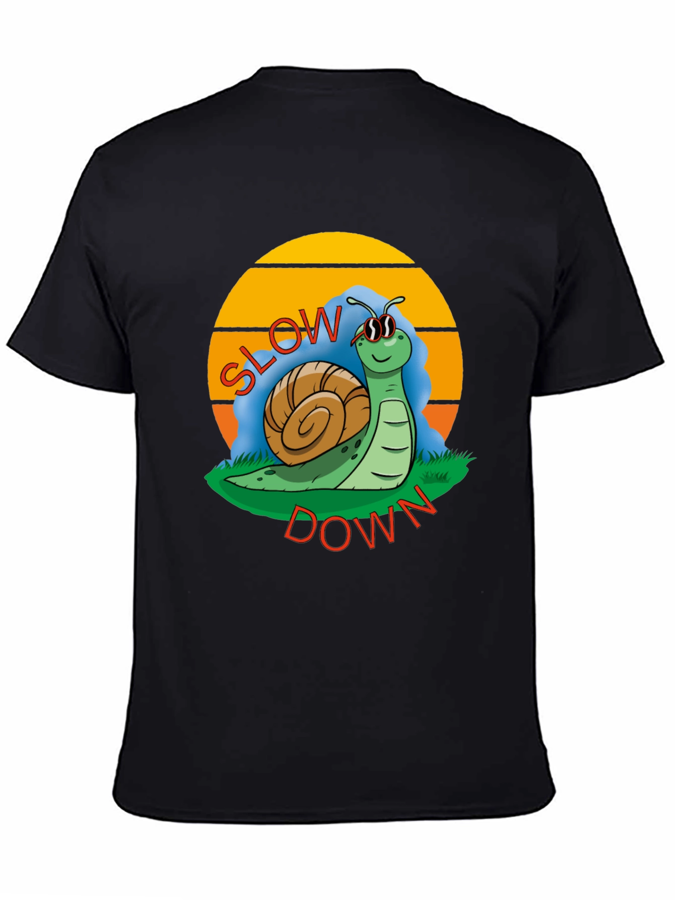 Funny Snail Slow Down T-Shirt - Graphic Tee