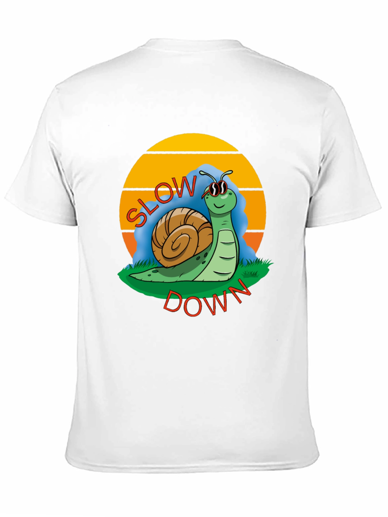 Funny Snail Slow Down T-Shirt - Graphic Tee