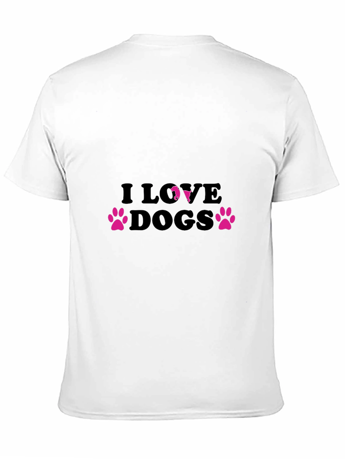 I Love Dogs Black Tee