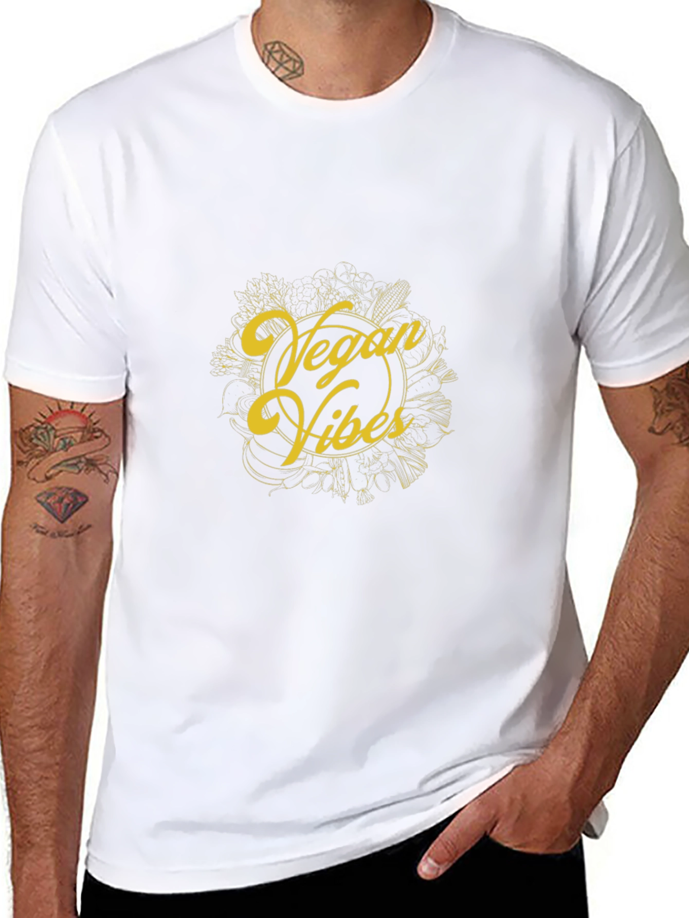 Vegan Vibes Black T-Shirt