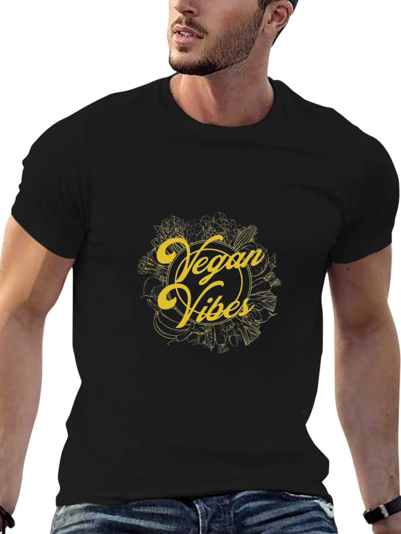 Vegan Vibes Black T-Shirt