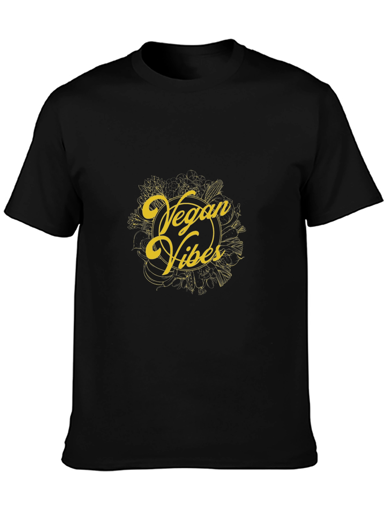 Vegan Vibes Black T-Shirt