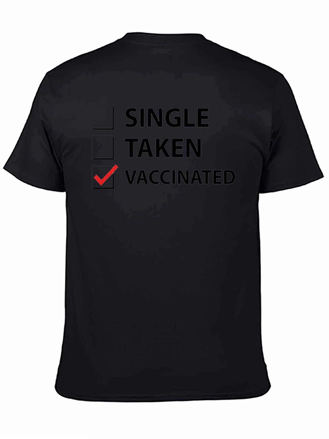 Vaccinated T-Shirt - Novelty Checkbox Tee