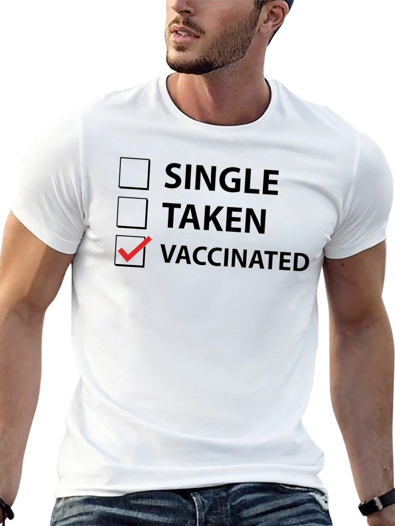Vaccinated T-Shirt - Novelty Checkbox Tee