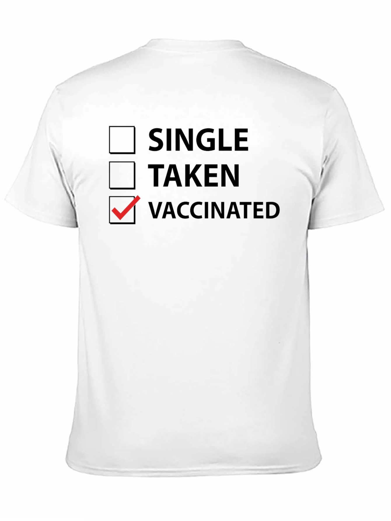 Vaccinated T-Shirt - Novelty Checkbox Tee