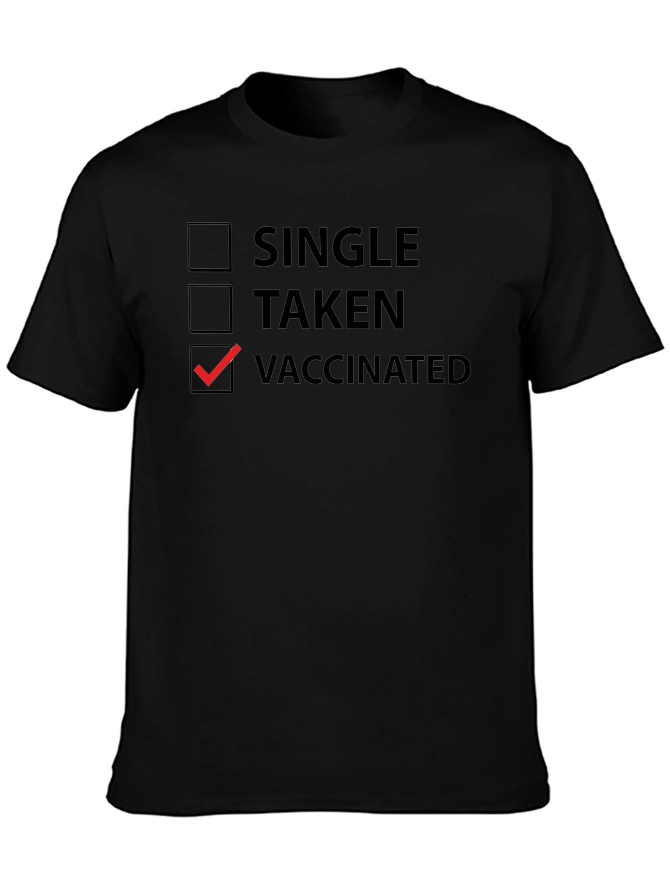 Vaccinated T-Shirt - Novelty Checkbox Tee