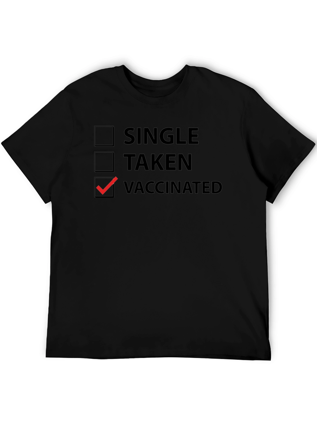 Vaccinated T-Shirt - Novelty Checkbox Tee