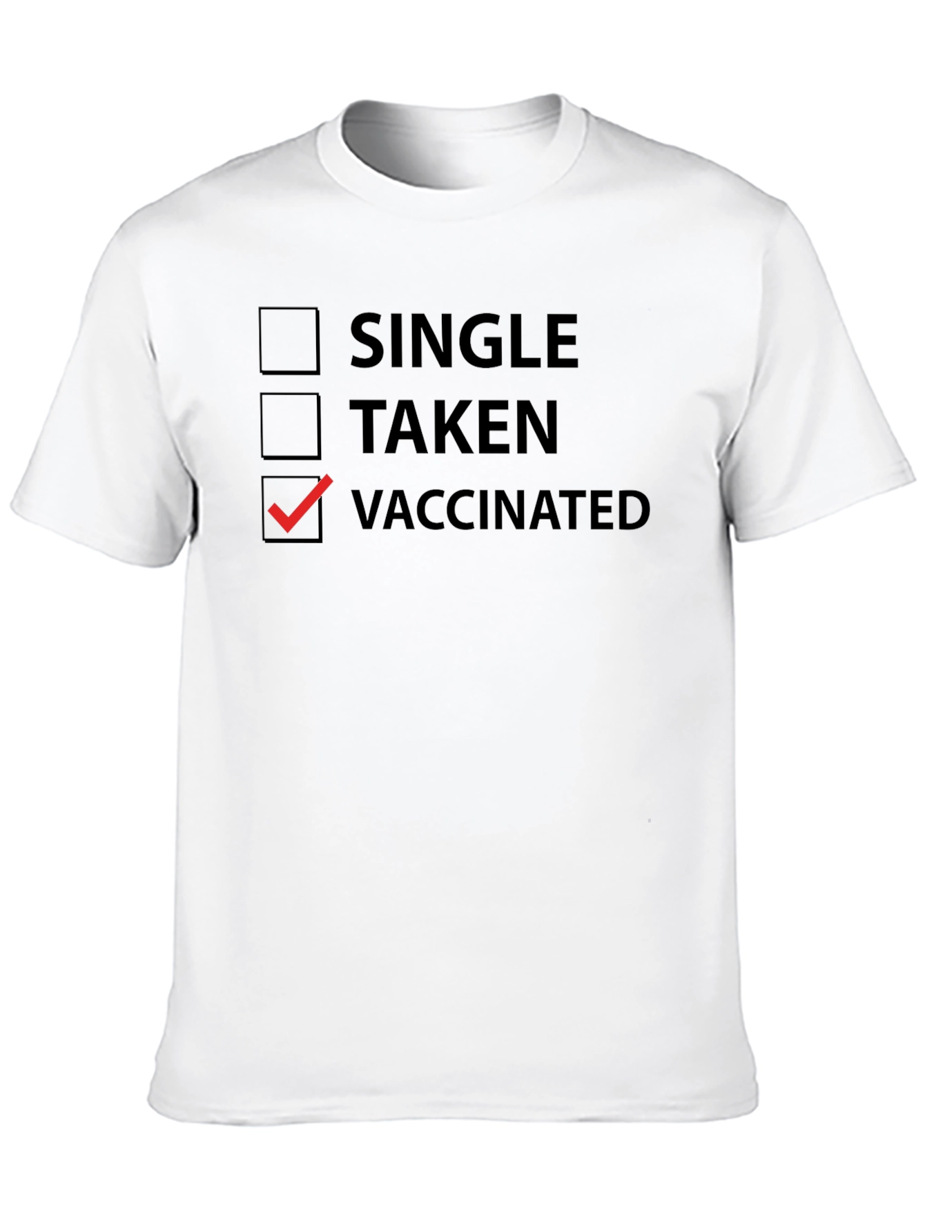Vaccinated T-Shirt - Novelty Checkbox Tee