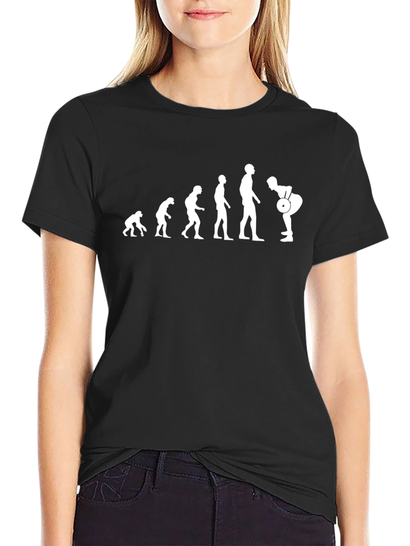 Evolution of Fitness T-Shirt - Black Gym Tee