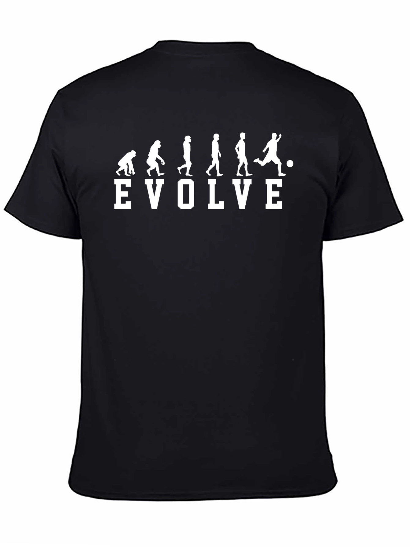 Evolve Soccer T-Shirt - Black Cotton Tee