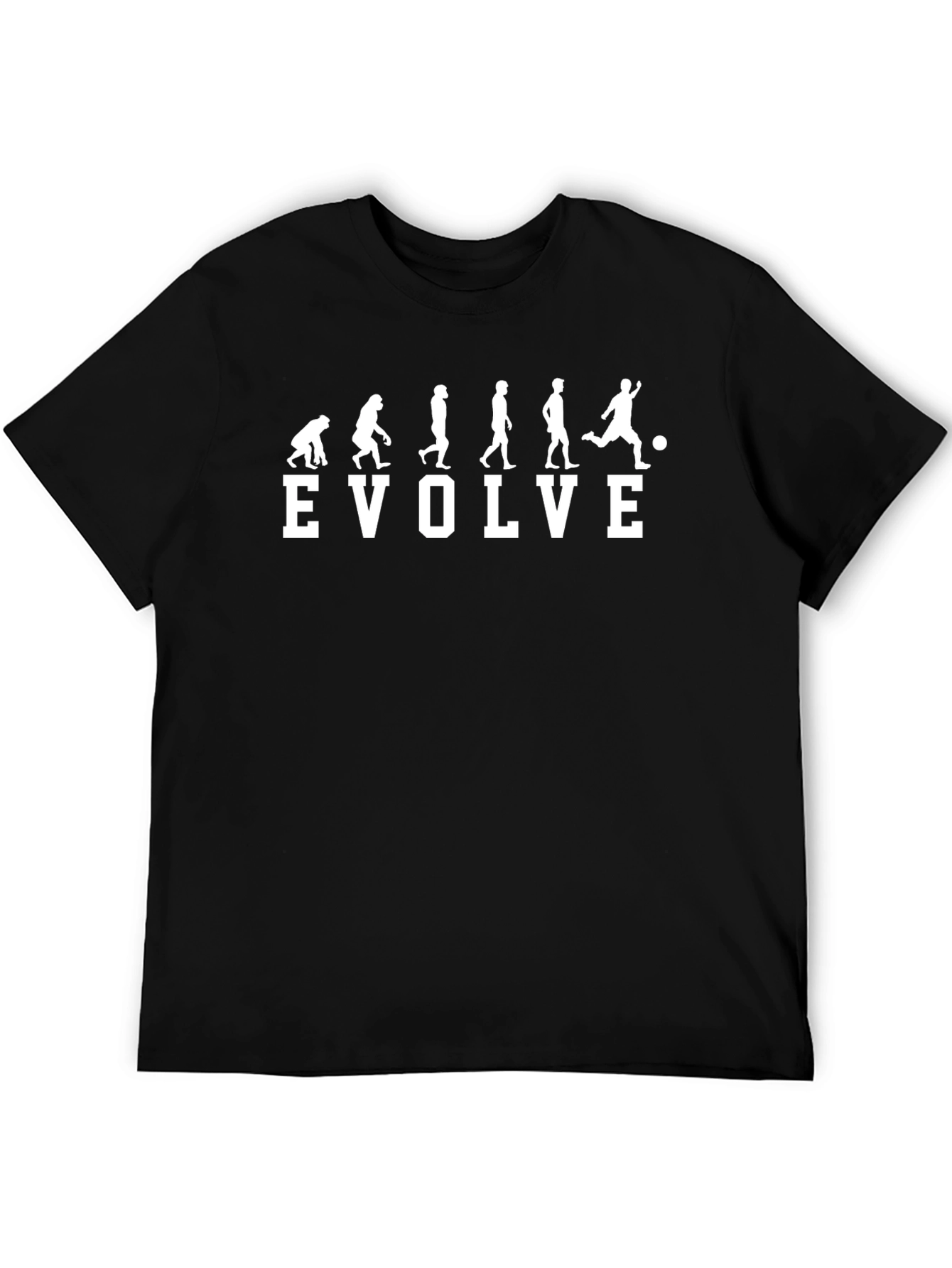 Evolve Soccer T-Shirt - Black Cotton Tee