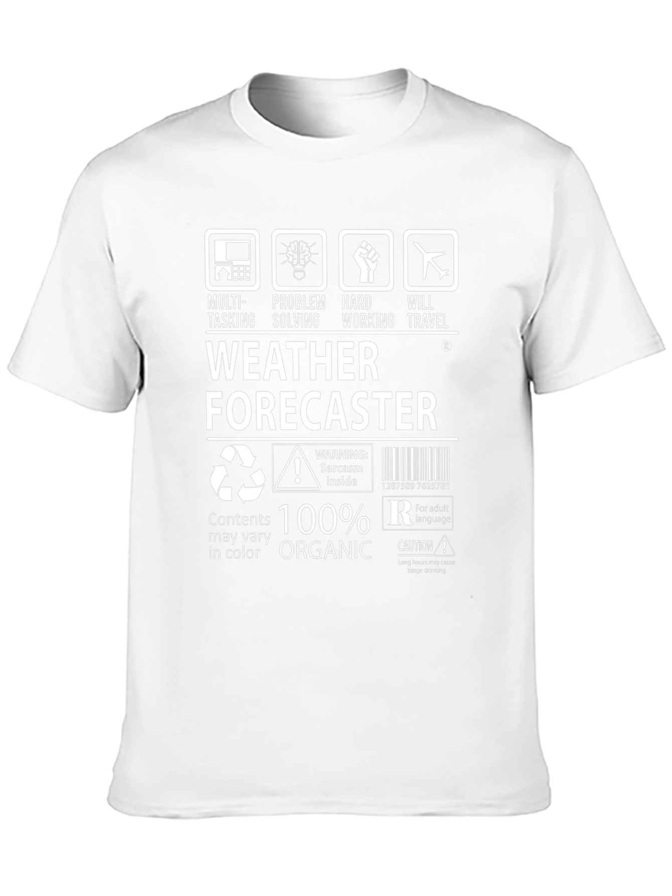 Weather Forecaster 100% Organic T-Shirt