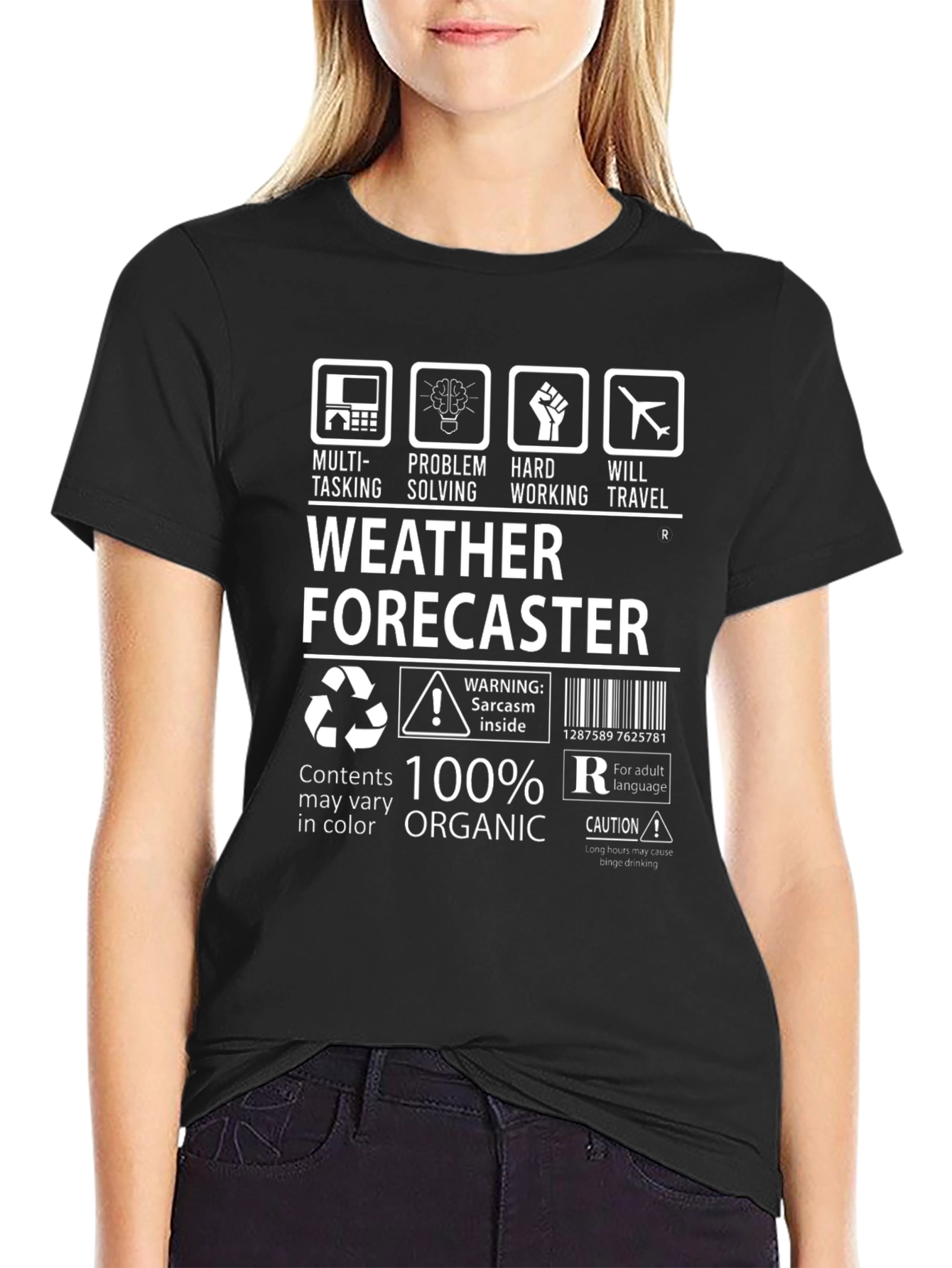 Weather Forecaster 100% Organic T-Shirt