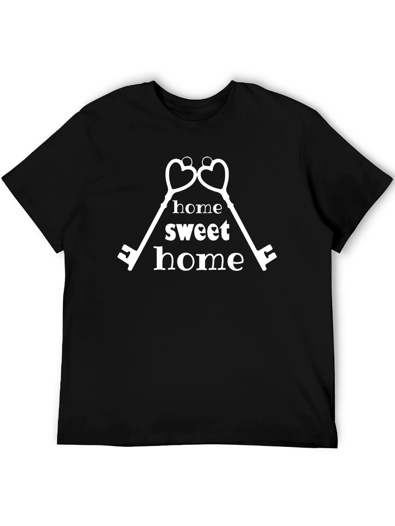 Home Sweet Home Heart Keys Graphic T-Shirt