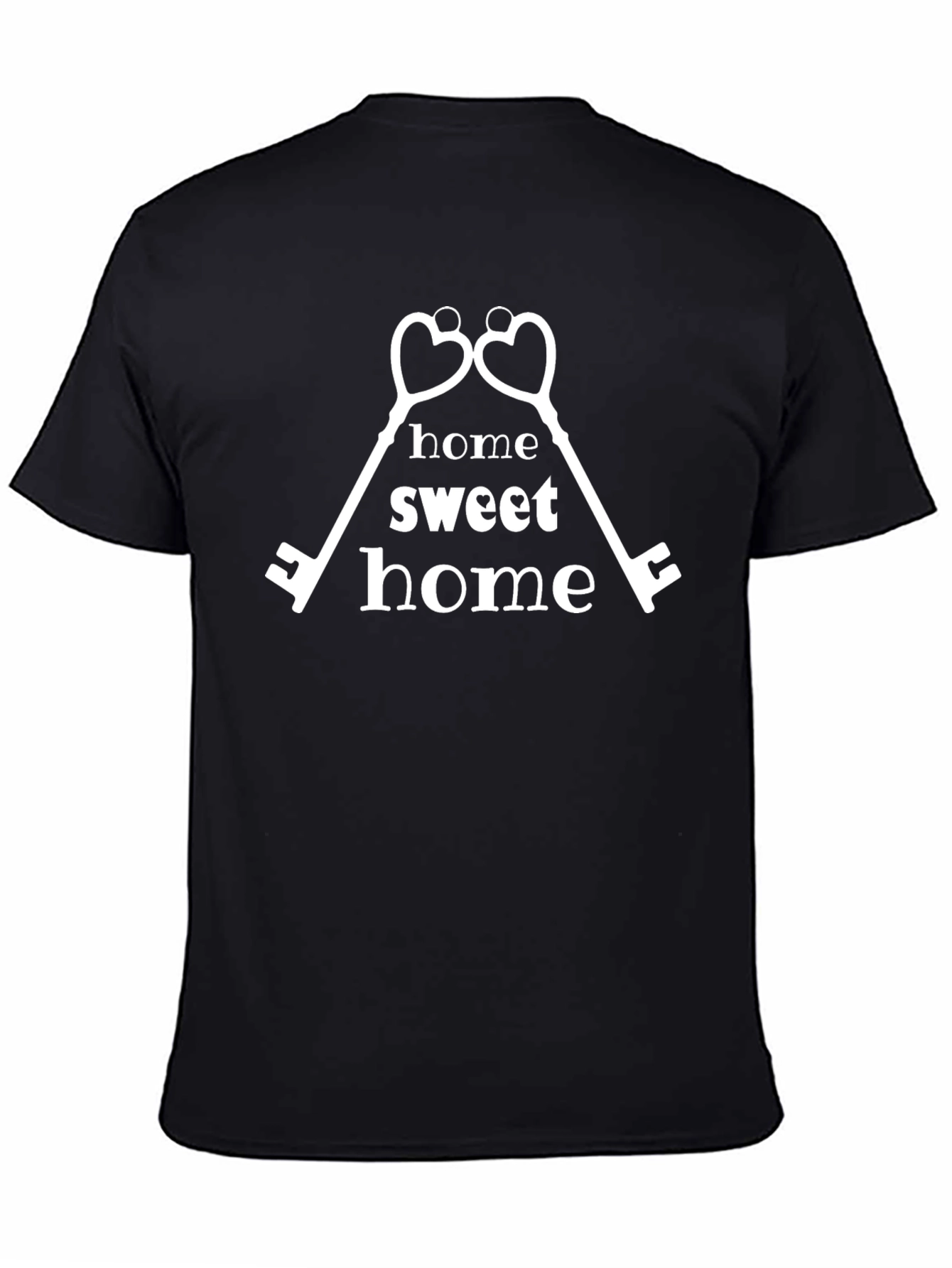Home Sweet Home Heart Keys Graphic T-Shirt