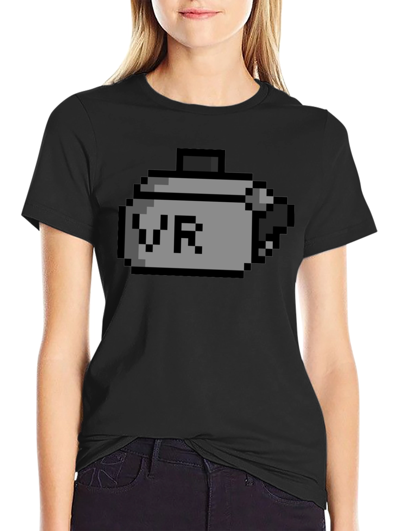 Pixel Art VR Headset T-Shirt - Gamer Style Tee