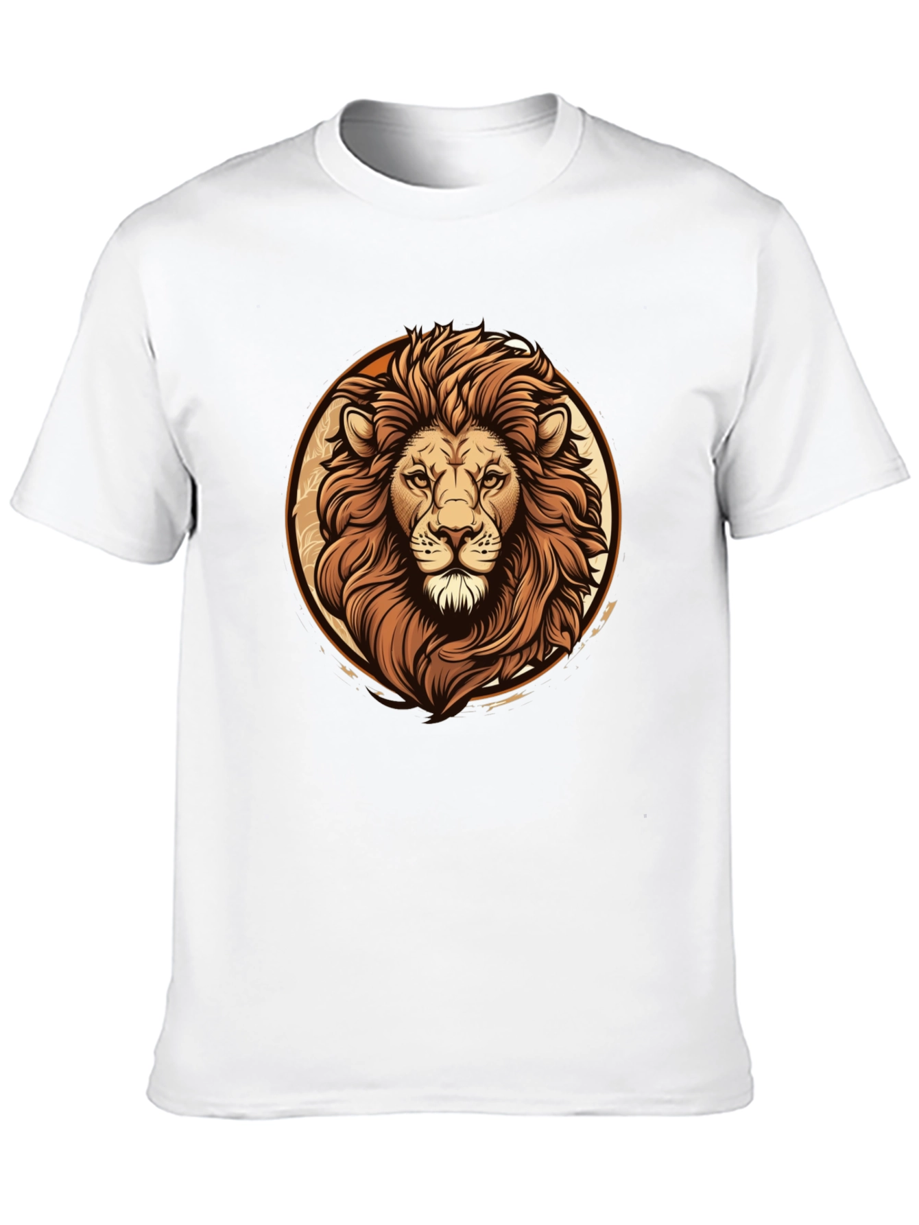 Lion Graphic Tee - Bold Animal Print Black T-Shirt